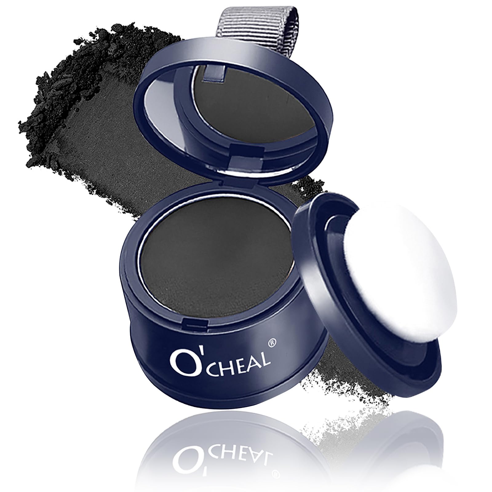 O'CHEAL Hairline Powder Dark Brown, Waterproof Hair Fibers for Thinning Hair, Instantly Root Touch Up Hair Color for Gray Hair Coverage, Long Lasting Hair Line Shadow Toppers Powder for Men and Women