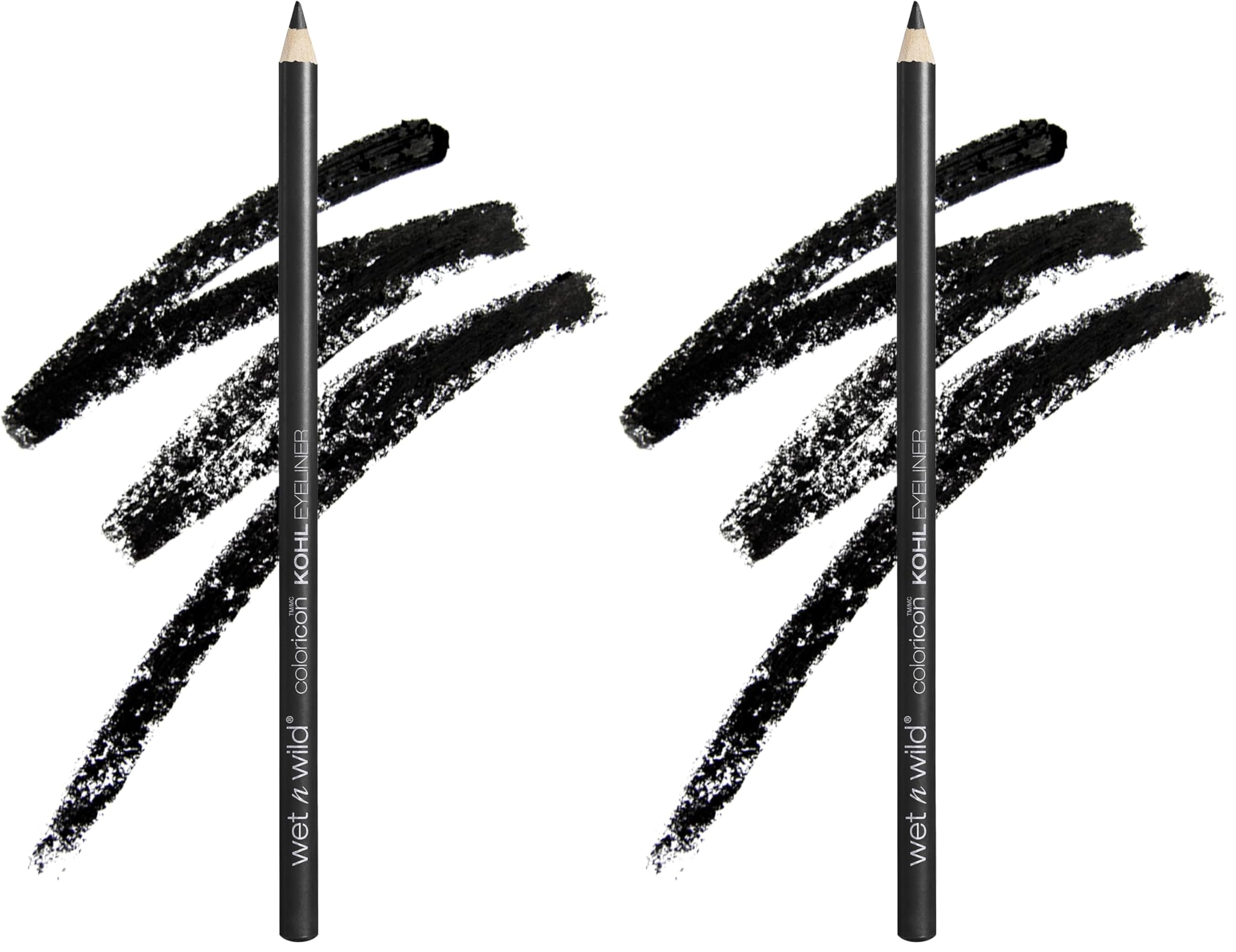 wet n wild Color Icon Kohl Eyeliner Pencil, Rich Hyper-Pigmented Color, Smooth Creamy Application, Long-Wearing Matte Finish Versatility, Cruelty-Free - Baby's Got Black(Packaged)