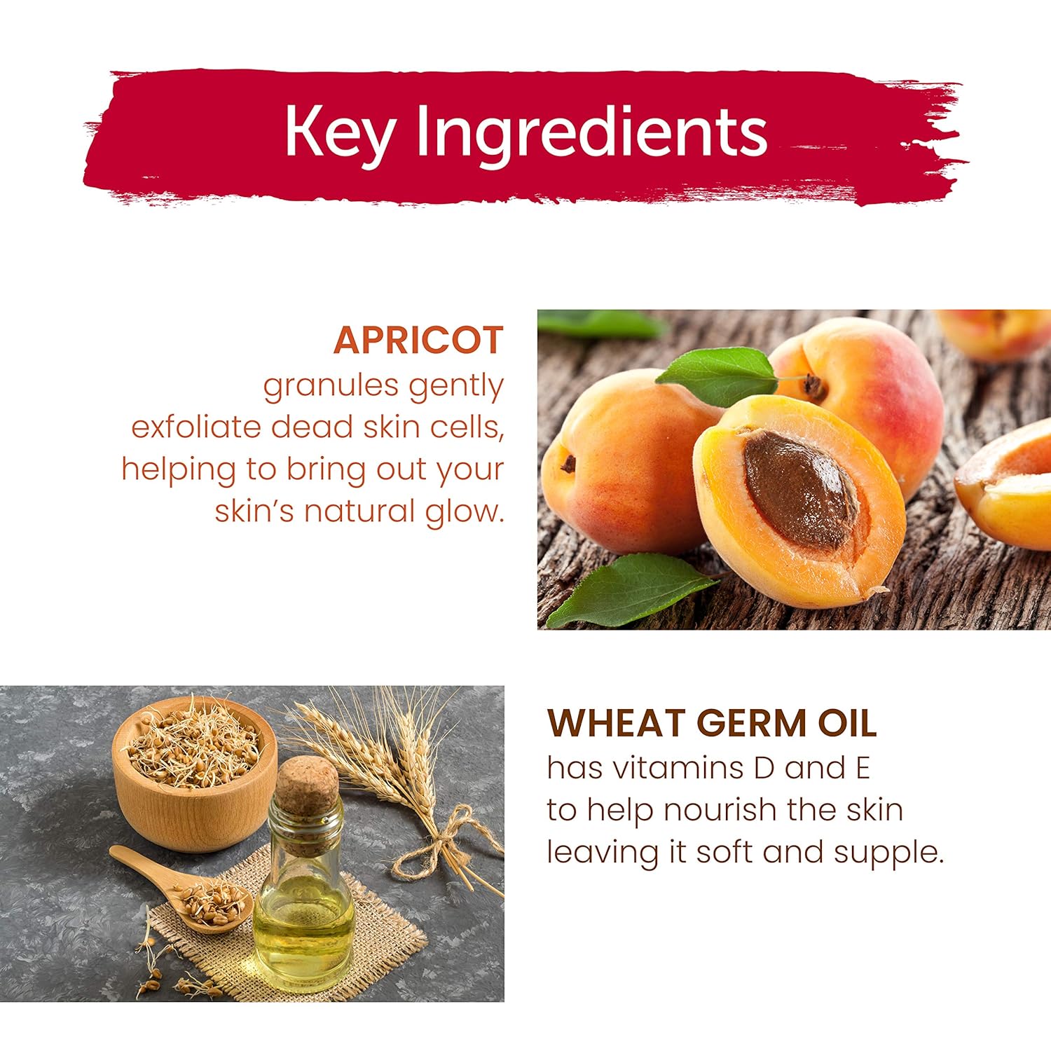 Himalaya Gentle Exfoliating Apricot Scrub with Vitamin E, Exfoliates Dead Skin Cells, For All Skin Types, Free from Parabens, SLS and Phthalates, 150 ml (5.07 oz)